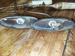 Coppia Applique Parete  vintage in ottone  anni 50