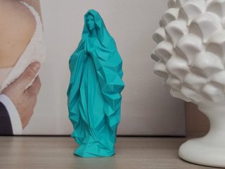 Statua Madonna Pop Art Turchese