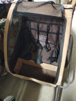 Carro para bicicleta para 2 niños