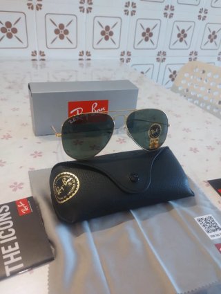 Ray-Ban Aviator Oro Lenti Verdi