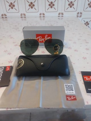 Ray-Ban Aviator Oro Lenti Verdi
