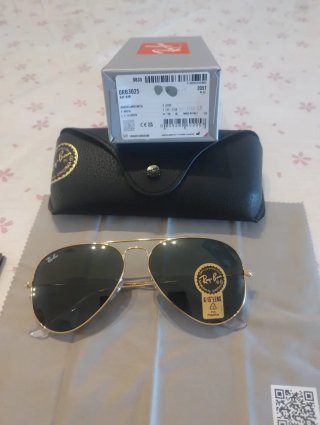Ray-Ban Aviator Oro Lenti Verdi