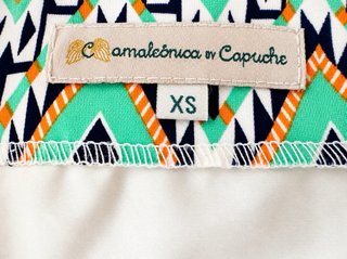 Falda étnica verano fruncida Nueva a estrenar Xs