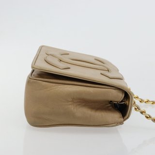 CHANEL Matelasse Chain Shoulder Bag Lamb Skin