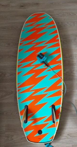 Tabla de surf amarilla Mobyk corchopan