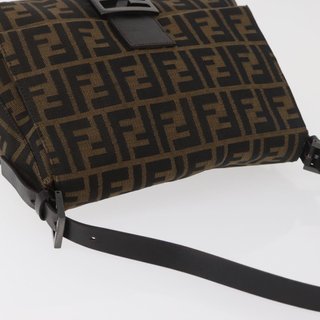 FENDI Zucca Canvas Mamma Baguette Shoulder Bag