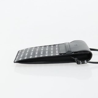 CELINE Shoulder Bag PVC Leather Black Auth