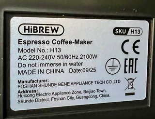 Cafetera Hibrew H13 Semi-Automática