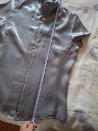 Blusa NUDIIK gris plateada Talla XL