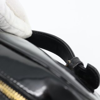 CHANEL COCO Mark Vanity Hand Bag Patent Leather