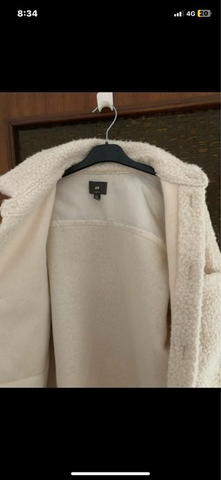 Chaqueta borrego H&M beige