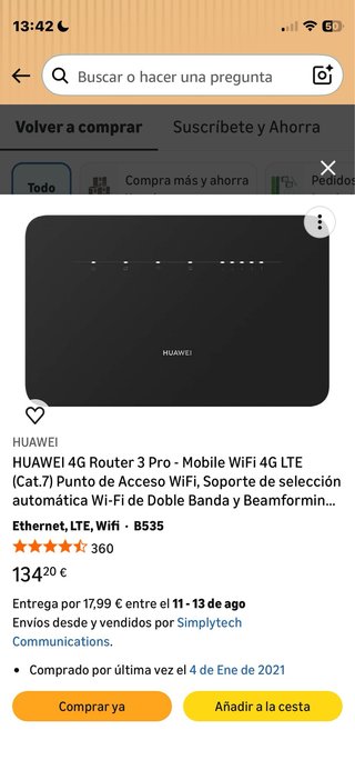 Router Huawei 4G Router 3 Pro Nero