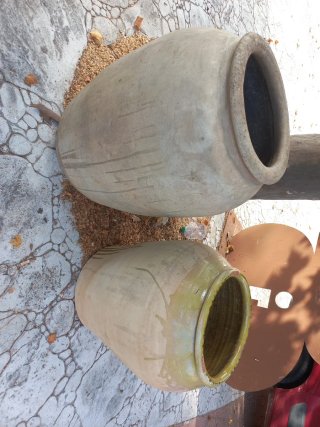 Lote de 2 tinajas antiguas