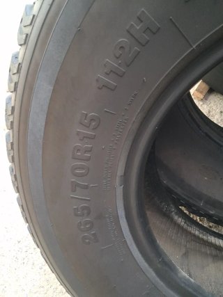 Neumáticos 265/70 R15