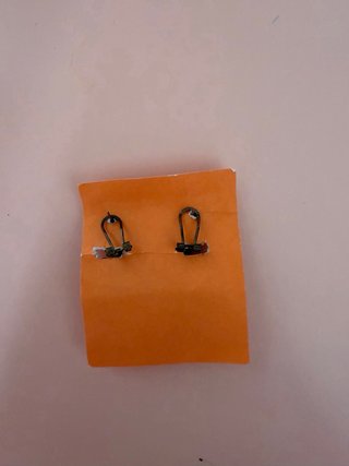 Pendientes flamencos lágrima naranja