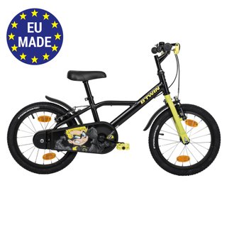 Bicicleta niños 16 pulgadas Btwin 500 Dark Hero negra 4,5 -