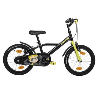 Bicicleta niños 16 pulgadas Btwin 500 Dark Hero negra 4,5 -