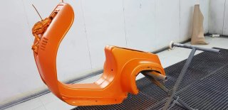 Vespa FL 75 125 Customizada Naranja