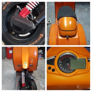 Vespa FL 75 125 Customizada Naranja