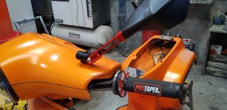 Vespa FL 75 125 Customizada Naranja