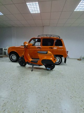 Vespa FL 75 125 Customizada Naranja