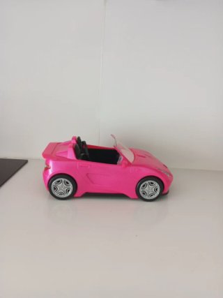 Coche rosa Barbie descapotable