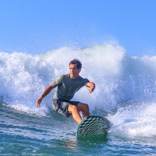 Tabla Shortboard Surf 500 Soft Rad Verde Pino 6'2 Espuma