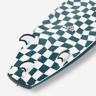 Tabla Shortboard Surf 500 Soft Rad Verde Pino 6'2 Espuma