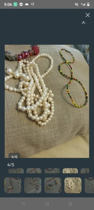 Lote Bisutería Broches Perlas Vintage