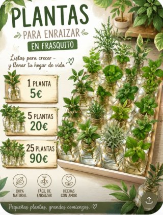 Plantas para enraizar en frasquito