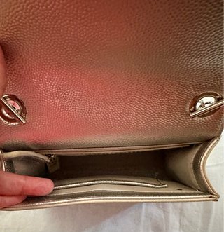Borsetta Valentino Argento V Logo