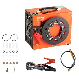 Compresor de Aire PCP, 4500PSI/30Mpa Compresor Portátil para Airgun PCP con Convertidor de Potencia Integrado, Parada Automática | DC12V/AC230V | Compresor de Rifle de Aire, Paintball y Tanque de ...