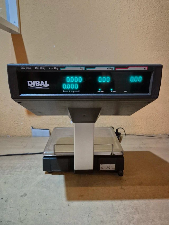 Balanza Dibal con escáner y ticket