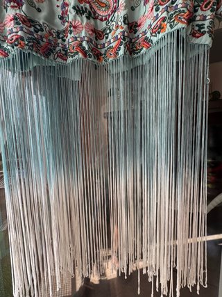 Kimono turquesa bordado talla M