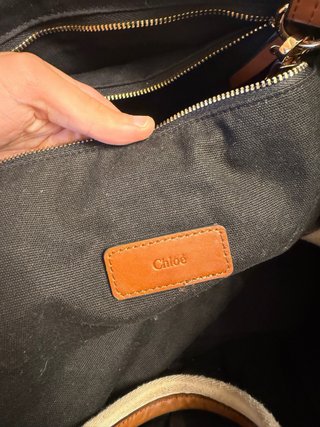 Saco Chloé Original Preto e Bege