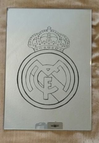 Espejo con escudo Real Madrid