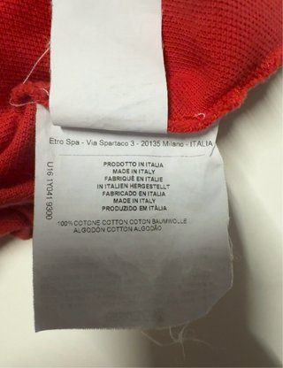 Polo Etro Rosso con Stampa Floreale