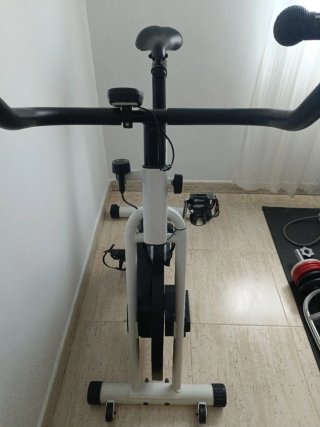 Bicicleta de Spinning Blanca