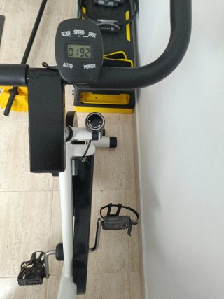 Bicicleta de Spinning Blanca