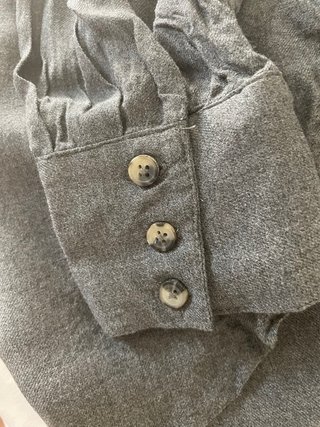Camisa Larga Stradivarius Gris Talla XL