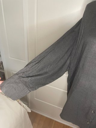 Camisa Larga Stradivarius Gris Talla XL