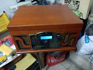 Tocadiscos Lauson Retro Madera