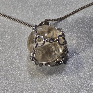 Colgante Citrino | Cadena Plata Chapada Oro