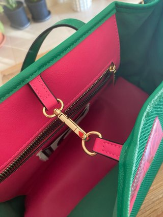 Bolso Lola Casademunt Verde y Rosa
