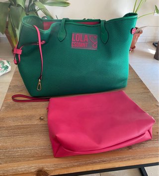 Bolso Lola Casademunt Verde y Rosa