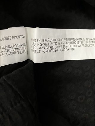 Zara pantalón negro de viscosa Talla L