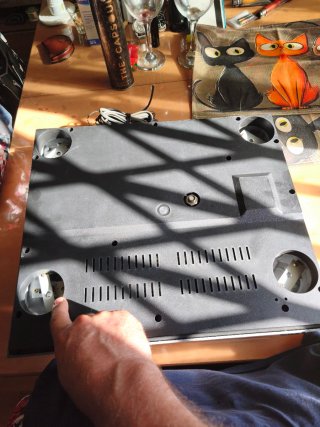 Giradischi Sony PS-X45 Argento Senza coperchio per riparazione