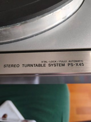 Giradischi Sony PS-X45 Argento Senza coperchio per riparazione