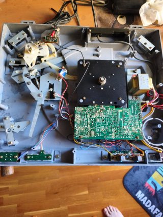 Giradischi Sony PS-X45 Argento Senza coperchio per riparazione