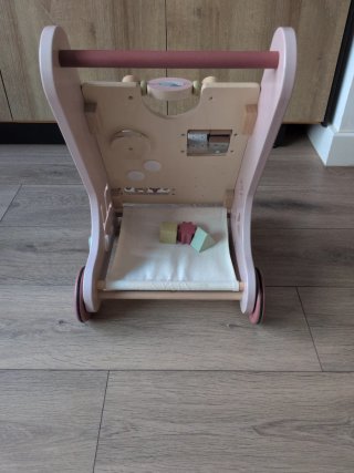 Andador Little Dutch madera y rosa